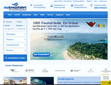 Tablet Screenshot of mykreuzfahrt.de